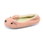 Factory wholesale Women's rabbit heel cover cozy cashmere dance shoes free sample Autumn Spring Winter 2019