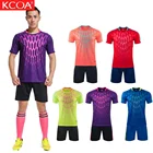 KCOA 100% Polyester soccer set custom number soccer jersey