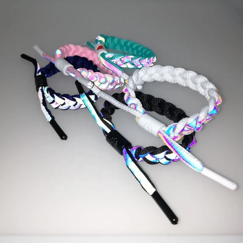 Holographic Reflective Peach Heart Bracelet Couple Color Changing Bracelet Man and Woman Students Safety Hand-Woven Bracelet
Holographic Reflective Peach Heart Bracelet Couple Color Changing Bracelet Man and Woman Students Safety Hand-Woven Bracelet