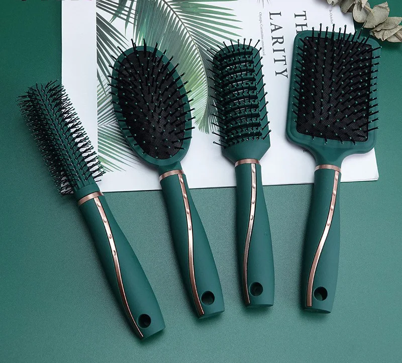 SAIYII Green Plastic Professional Paddle Hair Brush Set Wet Dry Anti Tangle Hair Extensions Brush Kit, Natural 
SAIYII Green Plastic Professional Paddle Hair Brush Set Wet Dry Anti Tangle Hair Extensions Brush Kit, Natural