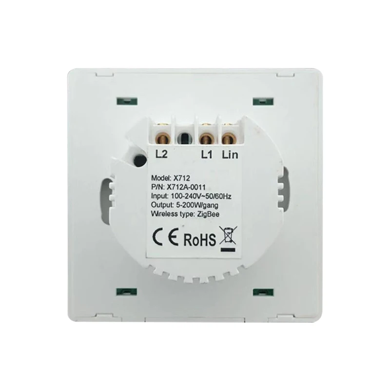 Tuya Zigbee Light Switch 2 Gangs 3 Gangs 1 gang Wall Switches Push Interruptor 110v 220v no neutral switch - ANKUX.COM