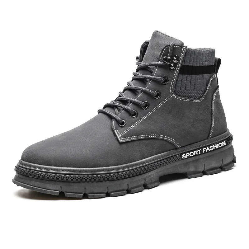 Hot-Sselling Tooling Men's Boots Plus Size Stitching Candy Color Thick Socks Laces Waterproof Boots For Men
Hot-Sselling Tooling Men's Boots Plus Size Stitching Candy Color Thick Socks Laces Waterproof Boots For Men