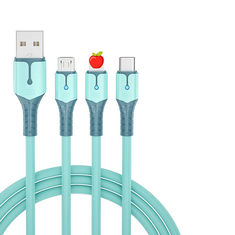 Silicone Material Factory Wholesale Usbc Charger Cable 3 In 1 Usb Cable Triple Charger Cable
Silicone Material Factory Wholesale Usbc Charger Cable 3 In 1 Usb Cable Triple Charger Cable
