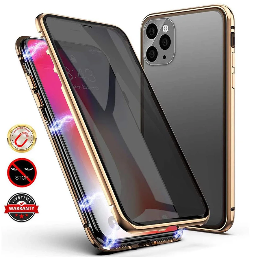 Laudtec 360 Shockproof Privacy Screen Magnetic Phone Case For iPhone 11 Pro Tempered Glass Phone Cases For iPhone 11 Pro Max
Laudtec 360 Shockproof Privacy Screen Magnetic Phone Case For iPhone 11 Pro Tempered Glass Phone Cases For iPhone 11 Pro Max