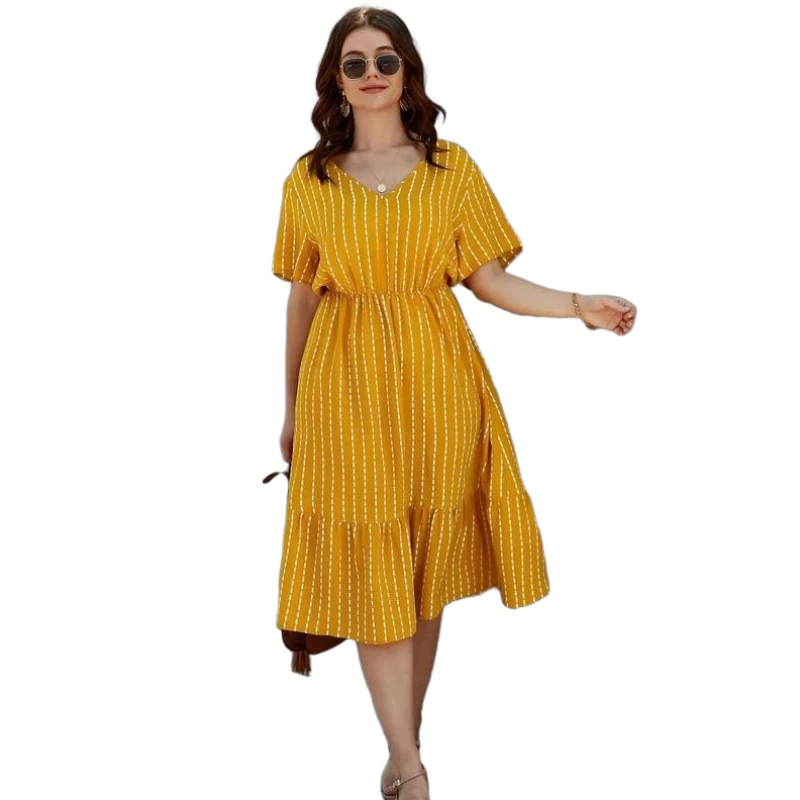 Wholesale vintage solid color Fall causal short sleeve jumper skirt for elegant women
Wholesale vintage solid color Fall causal short sleeve jumper skirt for elegant women