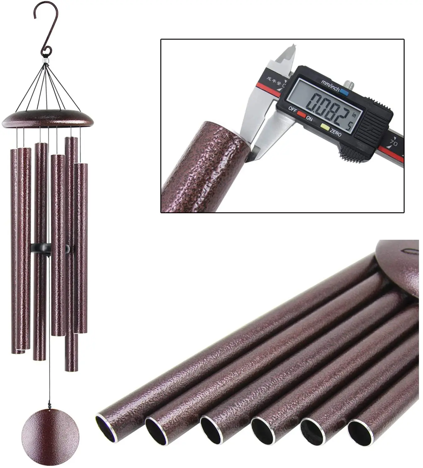 Wind Chimes Outdoor Deep Tone, 45 in Memorial Wind Chimes Large with 6 Heavy Tubes, Large Deep Tone Wind Chimes Outdoor for Gard
Wind Chimes Outdoor Deep Tone, 45 in Memorial Wind Chimes Large with 6 Heavy Tubes, Large Deep Tone Wind Chimes Outdoor for Gard