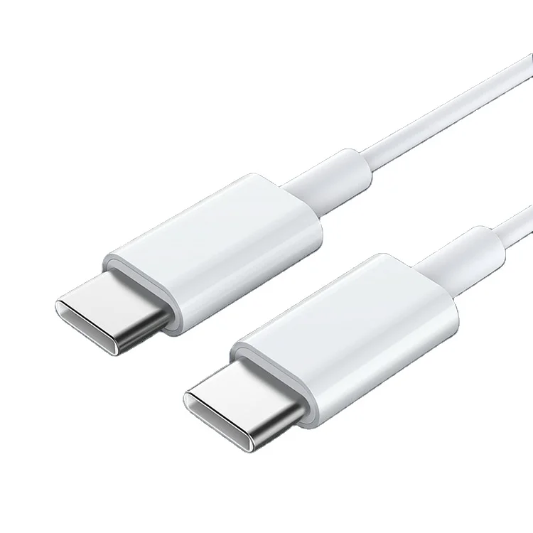

20W PD Fast Charging 3A 5A 3FT Type C USB 3.1 Data Regular Mobile Phone Charger Cable, White