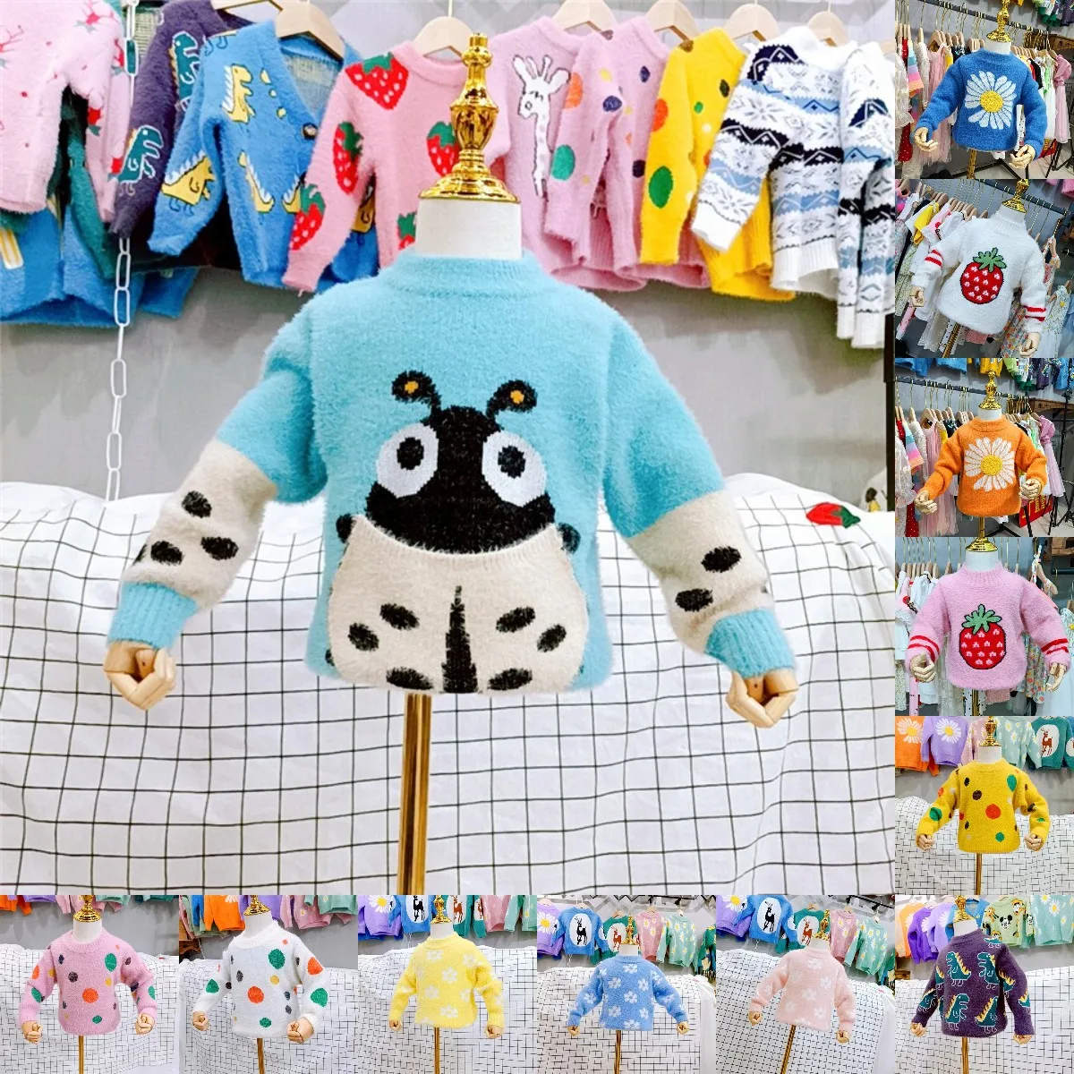 Boys' and girls' pullover sweaters 2022 new autumn wear western style children's wear big children's and girls' knit bottom top
Boys' and girls' pullover sweaters 2022 new autumn wear western style children's wear big children's and girls' knit bottom top