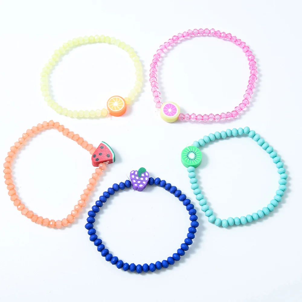 Fashion 5PC/Set Cute Kids Jewelry Summer Beach Wear Fruit Colorful Fruit Pink Strawberry Kids Bracelet Set, Pink yellow green blue orange
Fashion 5PC/Set Cute Kids Jewelry Summer Beach Wear Fruit Colorful Fruit Pink Strawberry Kids Bracelet Set, Pink yellow green blue orange