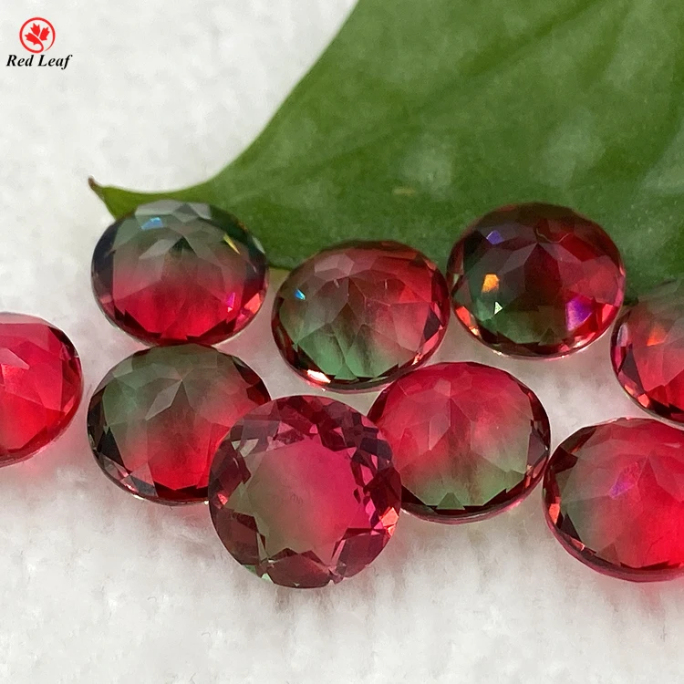 Redleaf Jewelry Multi Color Round Shape Synthetic Watermelon Tourmaline Stone Decorative Glass Gemstone
Redleaf Jewelry Multi Color Round Shape Synthetic Watermelon Tourmaline Stone Decorative Glass Gemstone