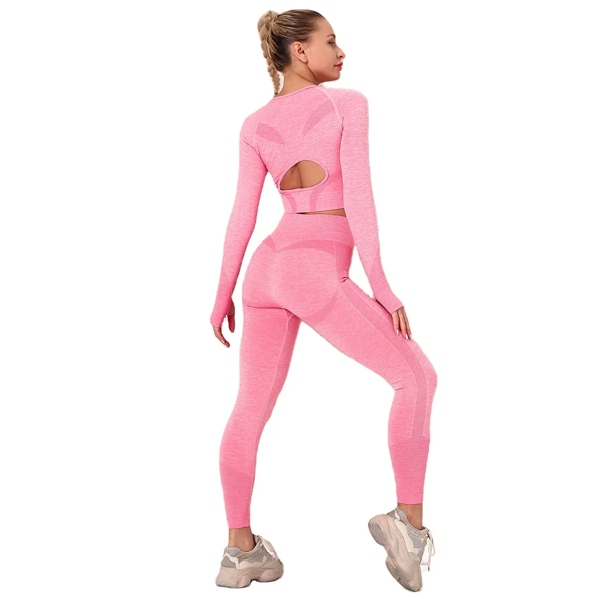Fitness & yoga wear 2021 high waist sportswear leggings pants seamless jogger workout spandex yoga sports wear for woman
Fitness & yoga wear 2021 high waist sportswear leggings pants seamless jogger workout spandex yoga sports wear for woman