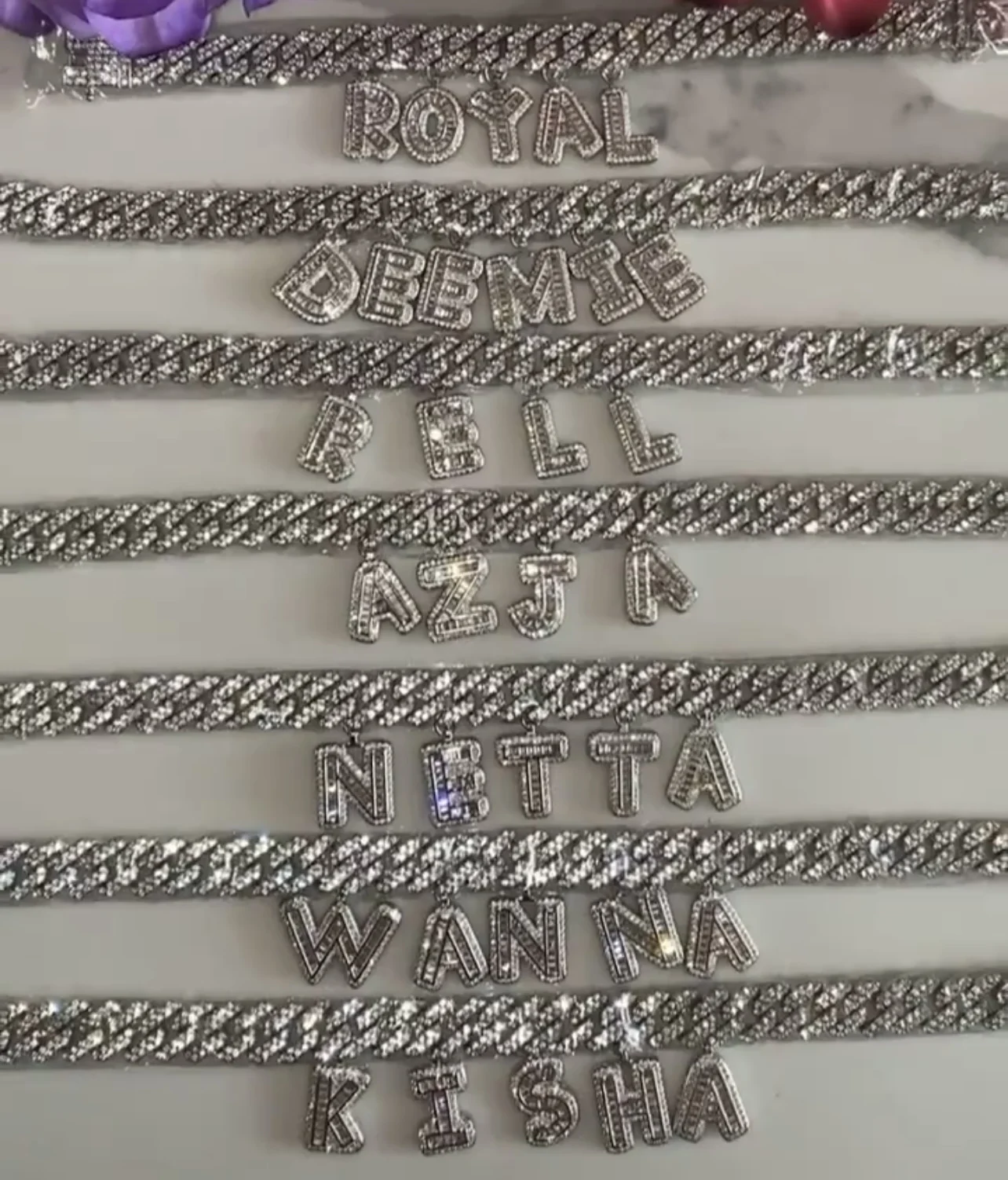 Fashion Personalized Custom ice out initials silver gold cuban zircon hip hop name plated letter necklace for men women, Picture
Fashion Personalized Custom ice out initials silver gold cuban zircon hip hop name plated letter necklace for men women, Picture