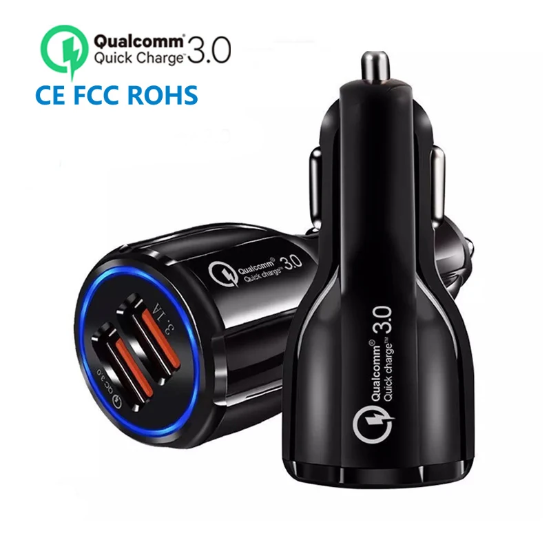 QC 3.0 phone charger car Fast Charge Vehicle Charging Dual USB Multifunctional Vehicle Mobile car charger for iPhone, Black
QC 3.0 phone charger car Fast Charge Vehicle Charging Dual USB Multifunctional Vehicle Mobile car charger for iPhone, Black