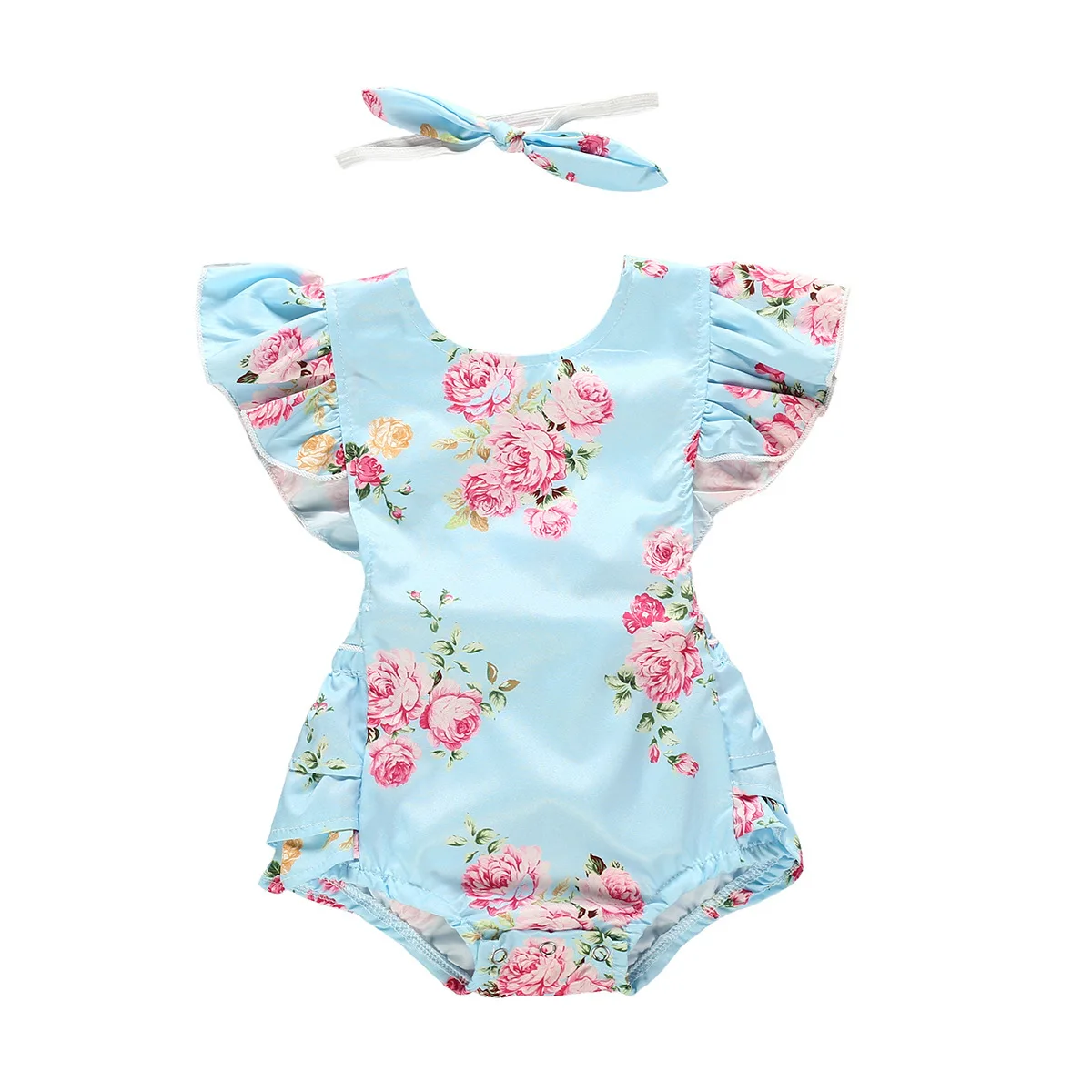 2022 Summer Baby Clothing Girl Newborn Baby Clothes Baby Romper with Headband Hot Sale Ruffled 
2022 Summer Baby Clothing Girl Newborn Baby Clothes Baby Romper with Headband Hot Sale Ruffled