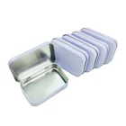 Custom Small Rectangular Metal Hinged Lid Mint/Candy Tin Box Can