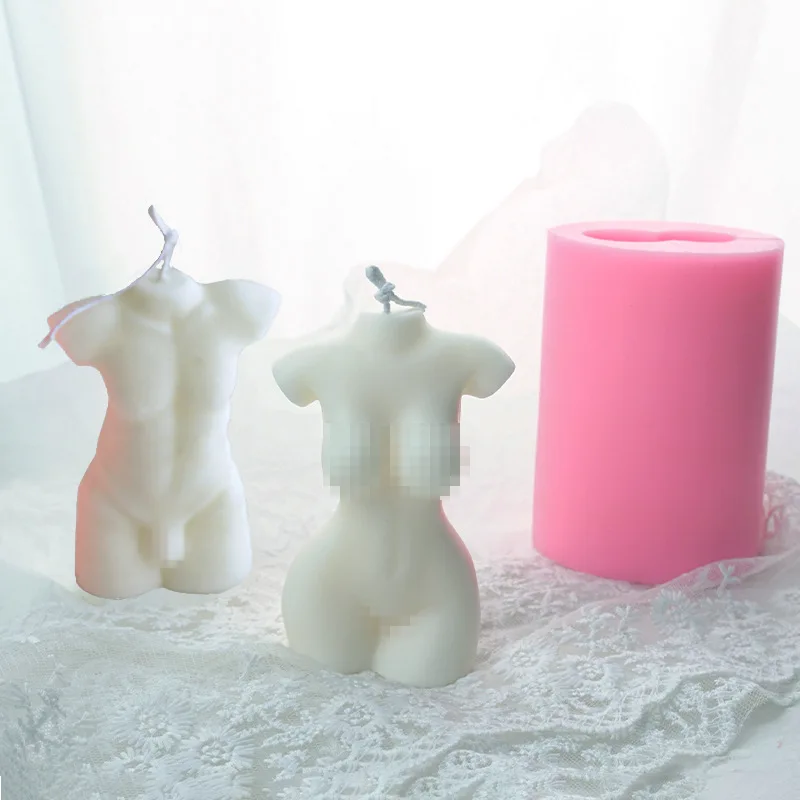 

D015 Sculpture Greek Women Man Body Soap Mould 3D Wax Human Female Body Silicone Candle Mold For Resin Art, Stocked / cusomized