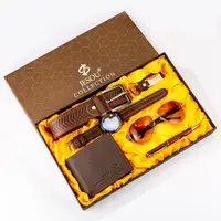 RTS New Style Men's Luxury Package Gift Set Watches+Glass+Wallet +Belt +Keychain+Pen Luxury Package Fashion Dress 6pcs/set
RTS New Style Men's Luxury Package Gift Set Watches+Glass+Wallet +Belt +Keychain+Pen Luxury Package Fashion Dress 6pcs/set