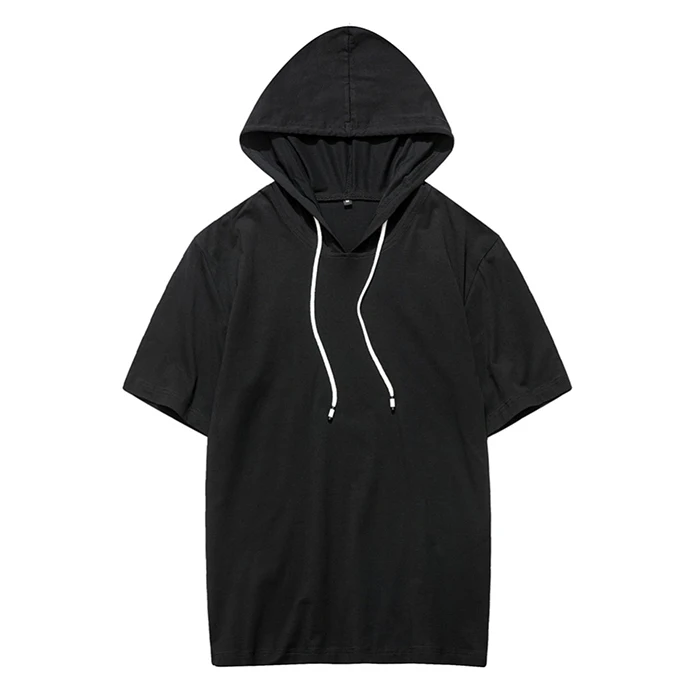 Man Sportswear Cotton Jersey Fabric Pullover T Shirt Summer Wear Short Sleeve Hooded Shirt
Man Sportswear Cotton Jersey Fabric Pullover T Shirt Summer Wear Short Sleeve Hooded Shirt