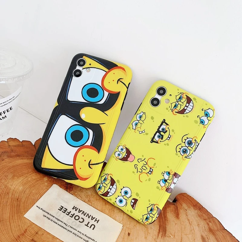 2020 Big Eye SpongeBob Cartoon IMD Frame Style Silicone Phone Case For iPhone 12 Pro MAX XS XR 11Pro 8 Plus Silicone Cover Coque
2020 Big Eye SpongeBob Cartoon IMD Frame Style Silicone Phone Case For iPhone 12 Pro MAX XS XR 11Pro 8 Plus Silicone Cover Coque