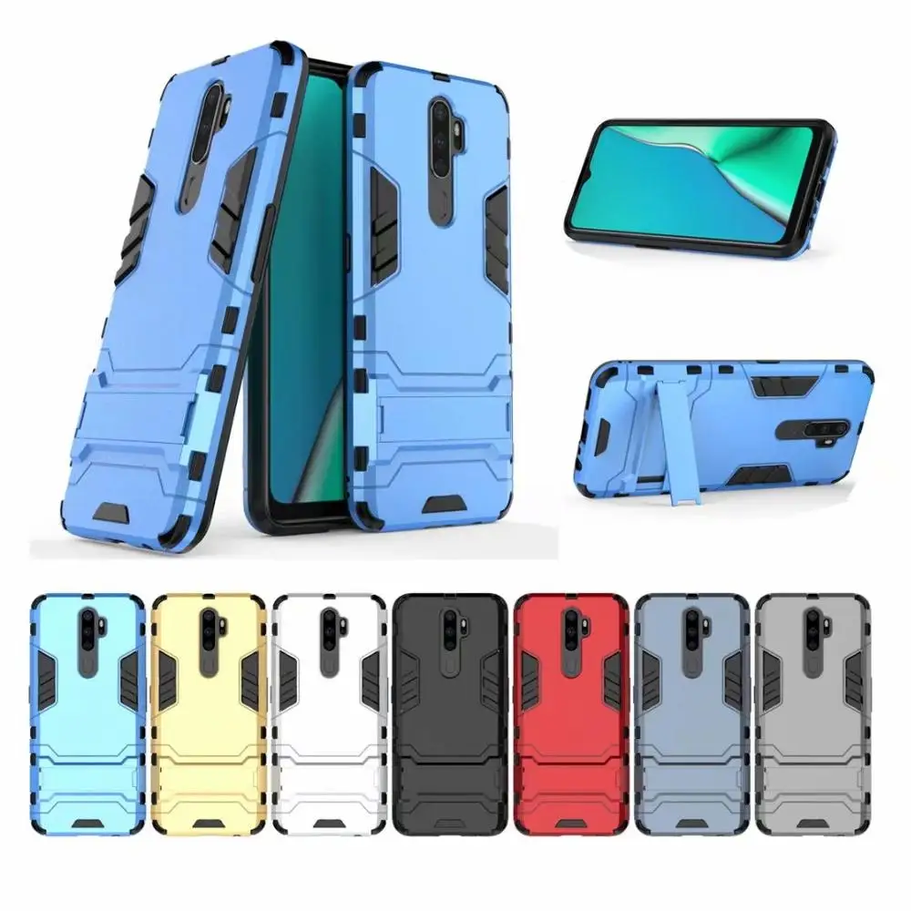 

Highly Quality 2 in 1 Heavy Duty Hybrid Armor Case TPU Hard PC Slim Back Cover Case For OPPO A9 2020/A5 2020/A11/A11X, As pictures