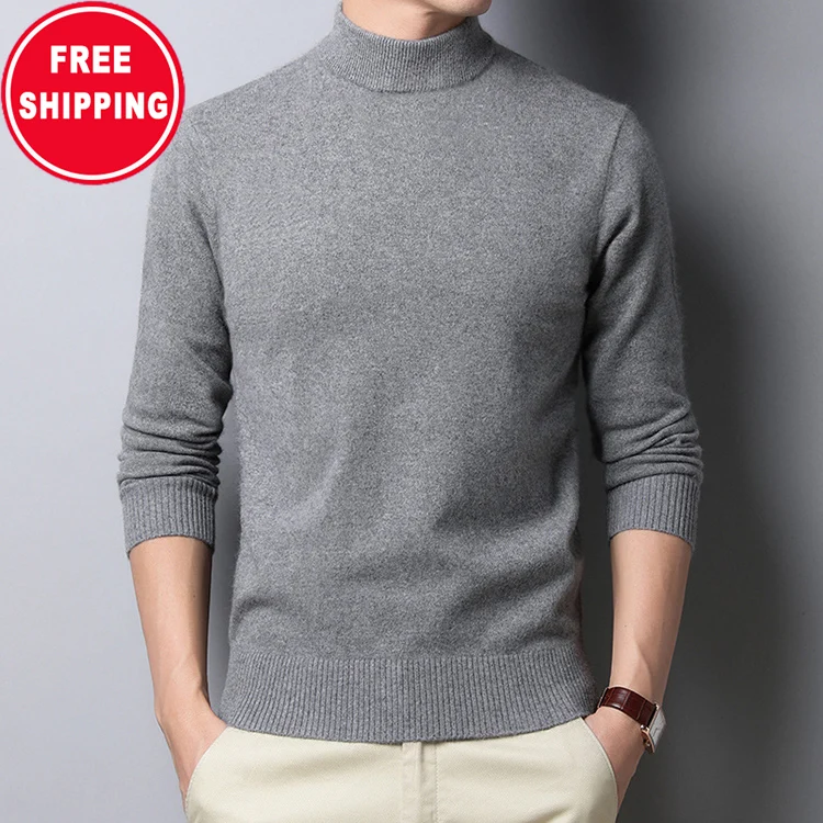 Cashmere Turtleneck For Men Solid Color Elastic Thin Pullover Men Sweater Knitting Autumn Winter Turtleneck Wholesale
Cashmere Turtleneck For Men Solid Color Elastic Thin Pullover Men Sweater Knitting Autumn Winter Turtleneck Wholesale