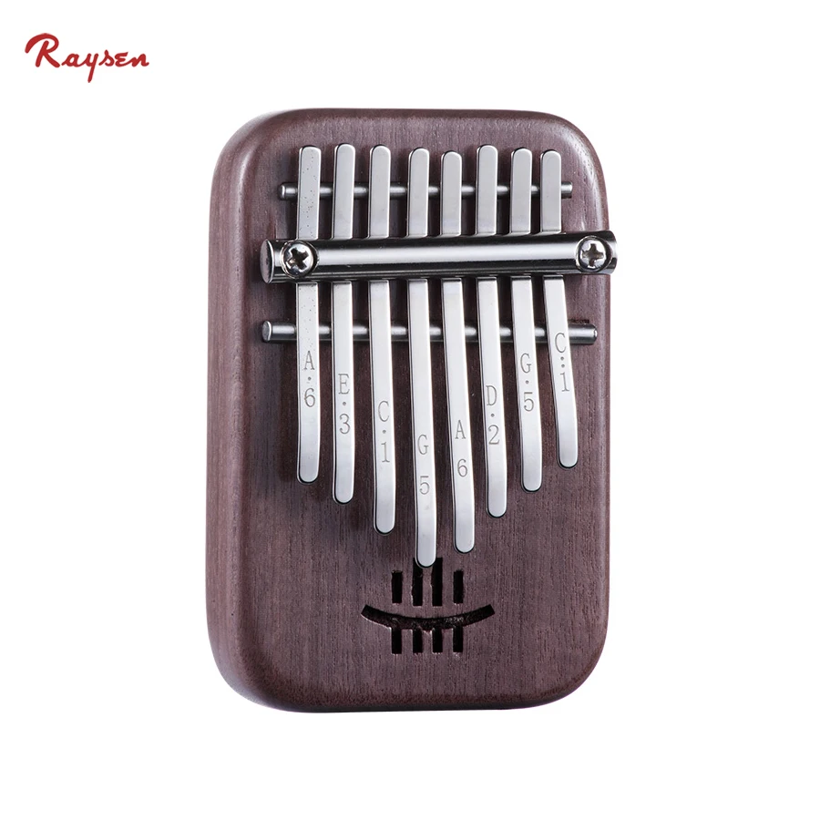 high quality walnut mini kalimba 8-tone pocket kalimba, Natural 
high quality walnut mini kalimba 8-tone pocket kalimba, Natural