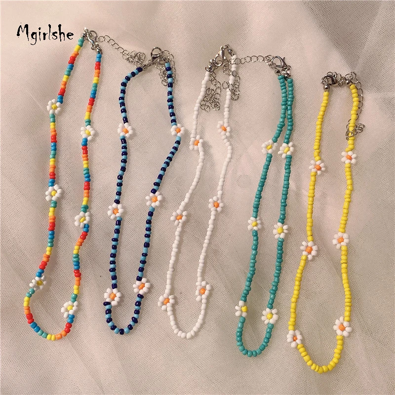 Mgirlshe Beaded Choker Necklaces For Women Vsco Boho Handmade Flower Cute Necklace For Teen Girls Beach Necklace Bead, As picture
Mgirlshe Beaded Choker Necklaces For Women Vsco Boho Handmade Flower Cute Necklace For Teen Girls Beach Necklace Bead, As picture