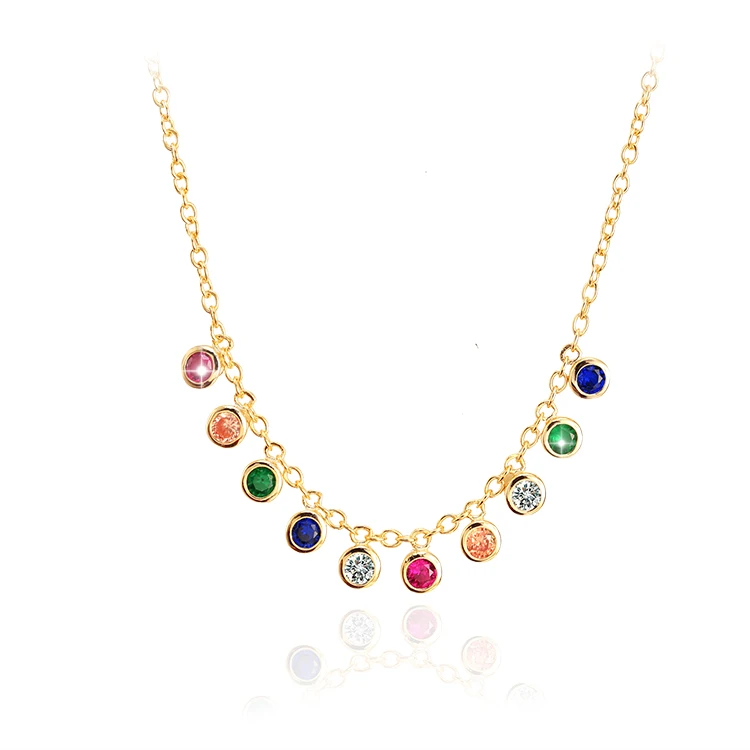 Fashion rainbow diamond string natural stone crystal necklace jewelry Pave CZ Stone Rainbow Choker Necklace
Fashion rainbow diamond string natural stone crystal necklace jewelry Pave CZ Stone Rainbow Choker Necklace