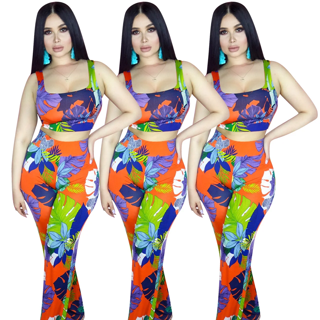 New Arrival 2020 Spring Halter top printed graceful sleeveless sexy bodycon women two piece set FM-Y8017, As picture
New Arrival 2020 Spring Halter top printed graceful sleeveless sexy bodycon women two piece set FM-Y8017, As picture