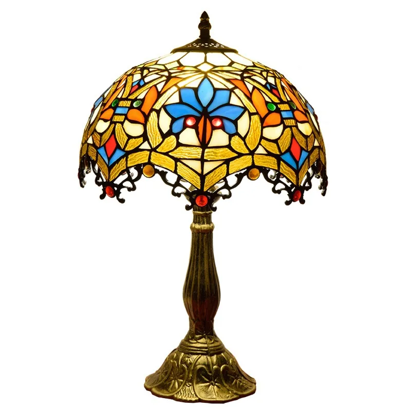 European Creative Tiffany Colored Glass Living Room Bedroom Restaurant Bar Hotel Decoration Bedside Table Lamp Glass Lamp
European Creative Tiffany Colored Glass Living Room Bedroom Restaurant Bar Hotel Decoration Bedside Table Lamp Glass Lamp