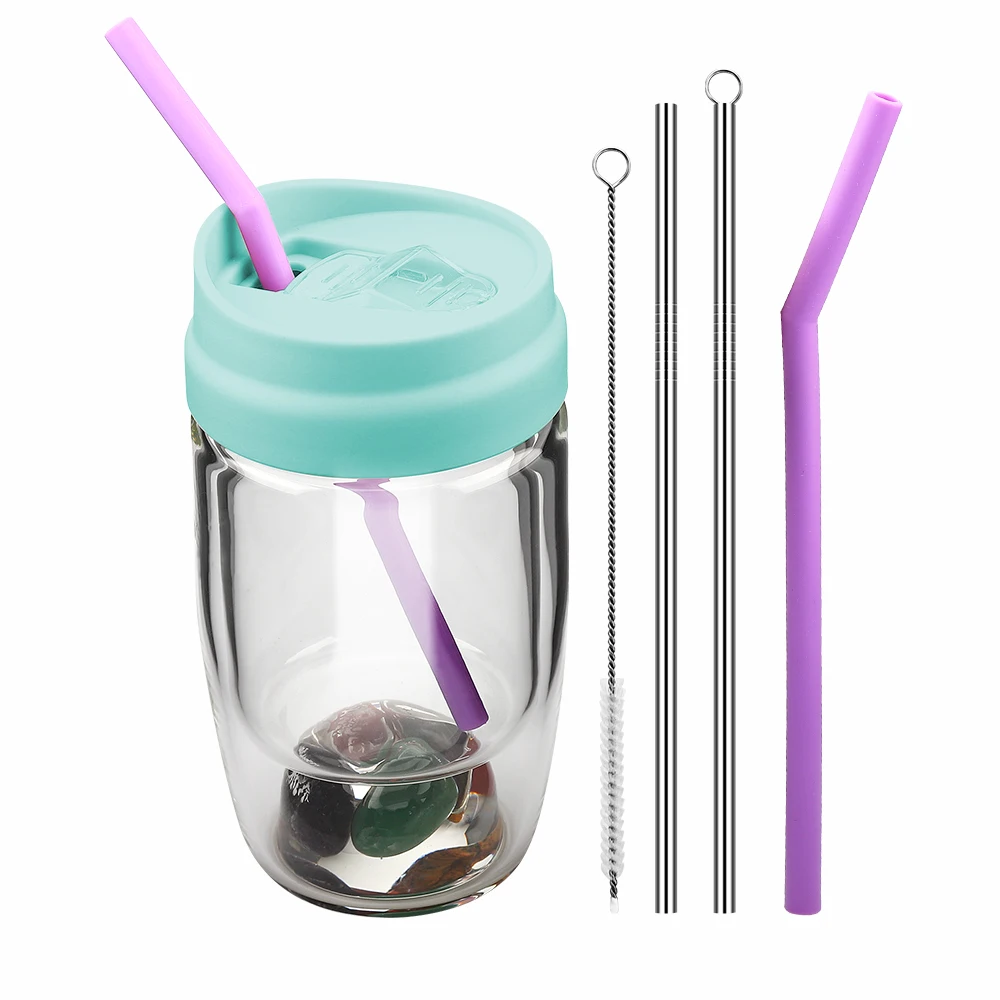 Fashionable Design Children Mini 250ml Crystal Stone Insulated Glass Coffee Drinking Cup Mug Water Bottle with Straw Custom Logo, Customized color
Fashionable Design Children Mini 250ml Crystal Stone Insulated Glass Coffee Drinking Cup Mug Water Bottle with Straw Custom Logo, Customized color