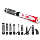 10 in 1 rapid heating rotation electric hair styling brush set