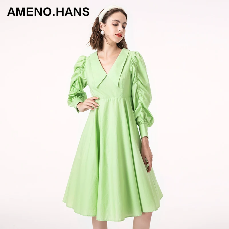 High Quality Womens Long Dresses Ruffles Puff Sleeve Shirred Sleeves Casual Dress in Stock, Light purple
High Quality Womens Long Dresses Ruffles Puff Sleeve Shirred Sleeves Casual Dress in Stock, Light purple