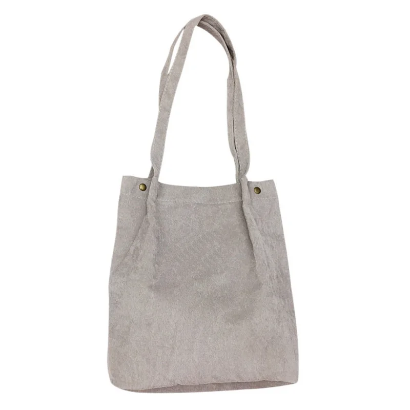 product-2020 new Women Solid Corduroy Shoulder Bags Shopping Bag Tote Package Cross body Bags Purses-1