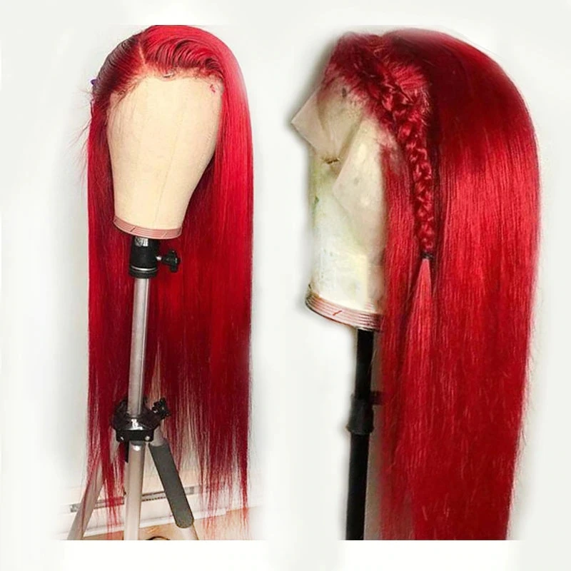 Straight Lace Closure Wig Deep Part Peruvian Remy Human Hair Wigs Red 4*4 Lace Closure Human Hair Wigs for Women
Straight Lace Closure Wig Deep Part Peruvian Remy Human Hair Wigs Red 4*4 Lace Closure Human Hair Wigs for Women