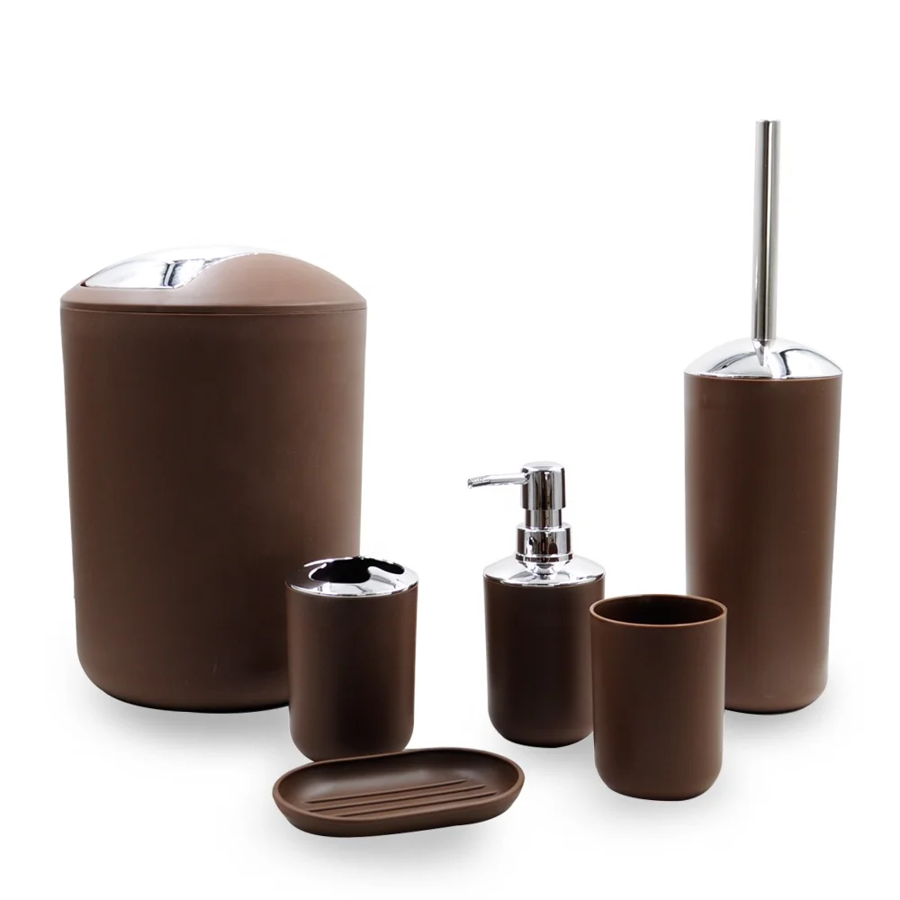 Bathroom Organizer New Plastic Bathroom Accessory Brown Six Pieces All-season Handicraft Not Support Safe Packing Elegant High, As picture or custom
Bathroom Organizer New Plastic Bathroom Accessory Brown Six Pieces All-season Handicraft Not Support Safe Packing Elegant High, As picture or custom