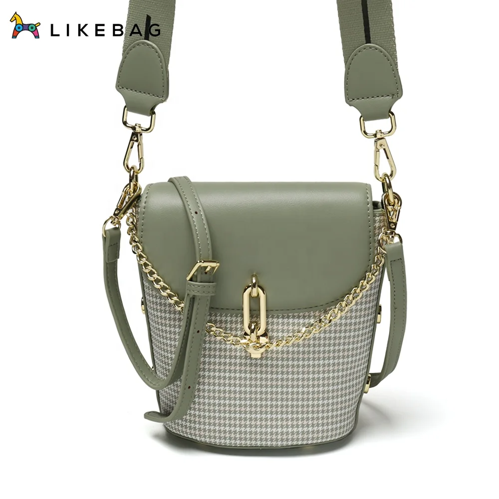LIKEBAG new product hot sale fashion casual messenger bag with lattice with webbing shoulder strap
LIKEBAG new product hot sale fashion casual messenger bag with lattice with webbing shoulder strap