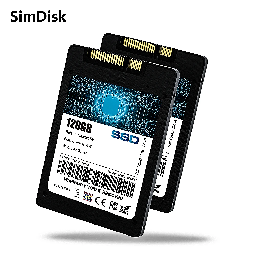 SimDisk Compatible with Laptops and Desktops (Read Speed up to 450 MB/s), 2.5-inch SATA III Solid State Drive SSD
SimDisk Compatible with Laptops and Desktops (Read Speed up to 450 MB/s), 2.5-inch SATA III Solid State Drive SSD