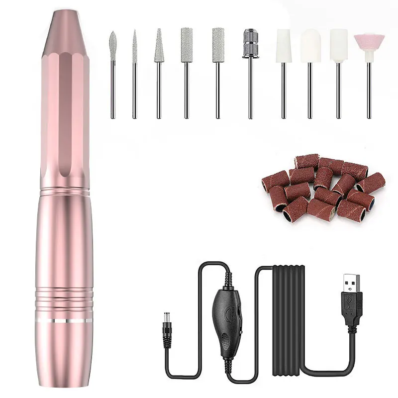 Wholesale miniature Small and light Pen style professional manicure machine portable nail drill other nail equipments, Gold/customized
Wholesale miniature Small and light Pen style professional manicure machine portable nail drill other nail equipments, Gold/customized