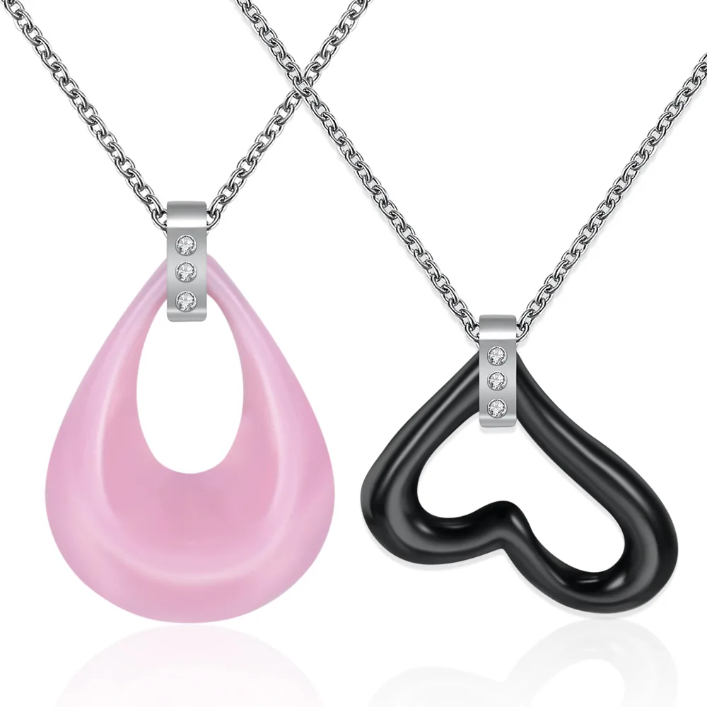 2021 Trendy Water Drop Pendant Charms Jewelry Stainless Steel Chain Choker Heart Ceramic Women Necklace
2021 Trendy Water Drop Pendant Charms Jewelry Stainless Steel Chain Choker Heart Ceramic Women Necklace