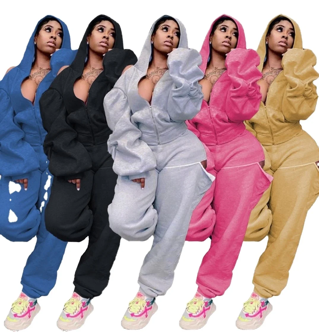 Wholesale Jogging Suit Set Women Fleece Hoodies Tracksuit Joggers Clothing Two Piece Set Harem Custom Pants 2 Piece Set Outfits, Customized color 
Wholesale Jogging Suit Set Women Fleece Hoodies Tracksuit Joggers Clothing Two Piece Set Harem Custom Pants 2 Piece Set Outfits, Customized color
