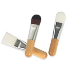 High Quality Skin Care Soft Hair Short Handle Facial Mask Brush Bamboo Mini Mask Brushes