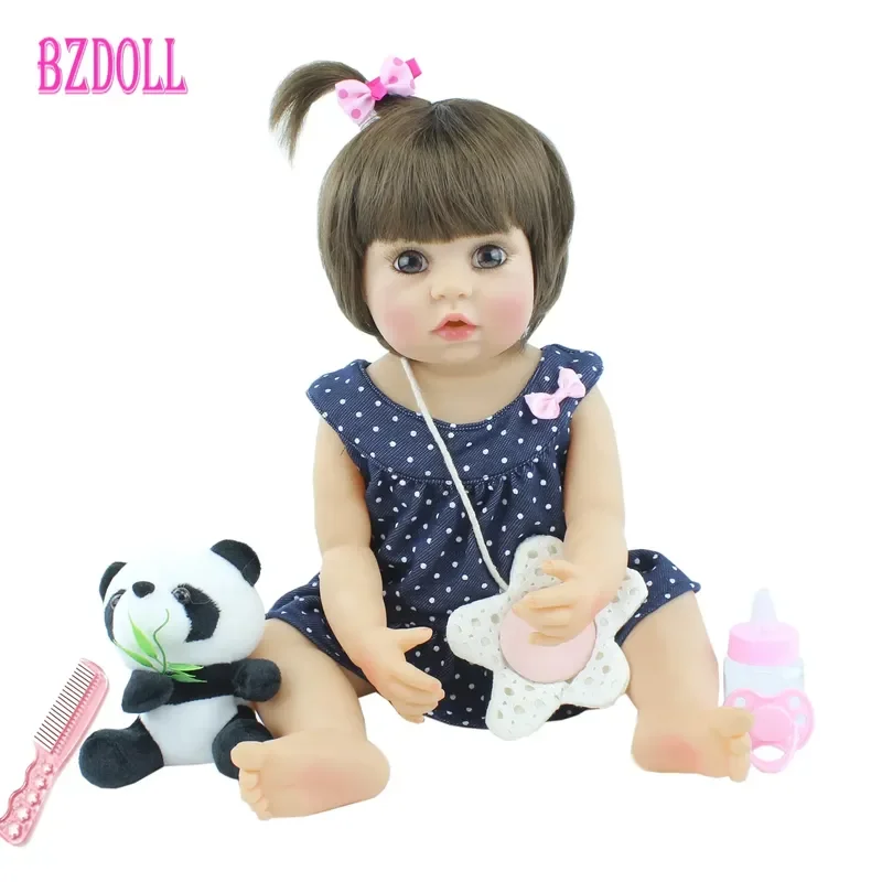 55cm Full Soft Silicone Reborn Baby Doll 22" Alive Babies