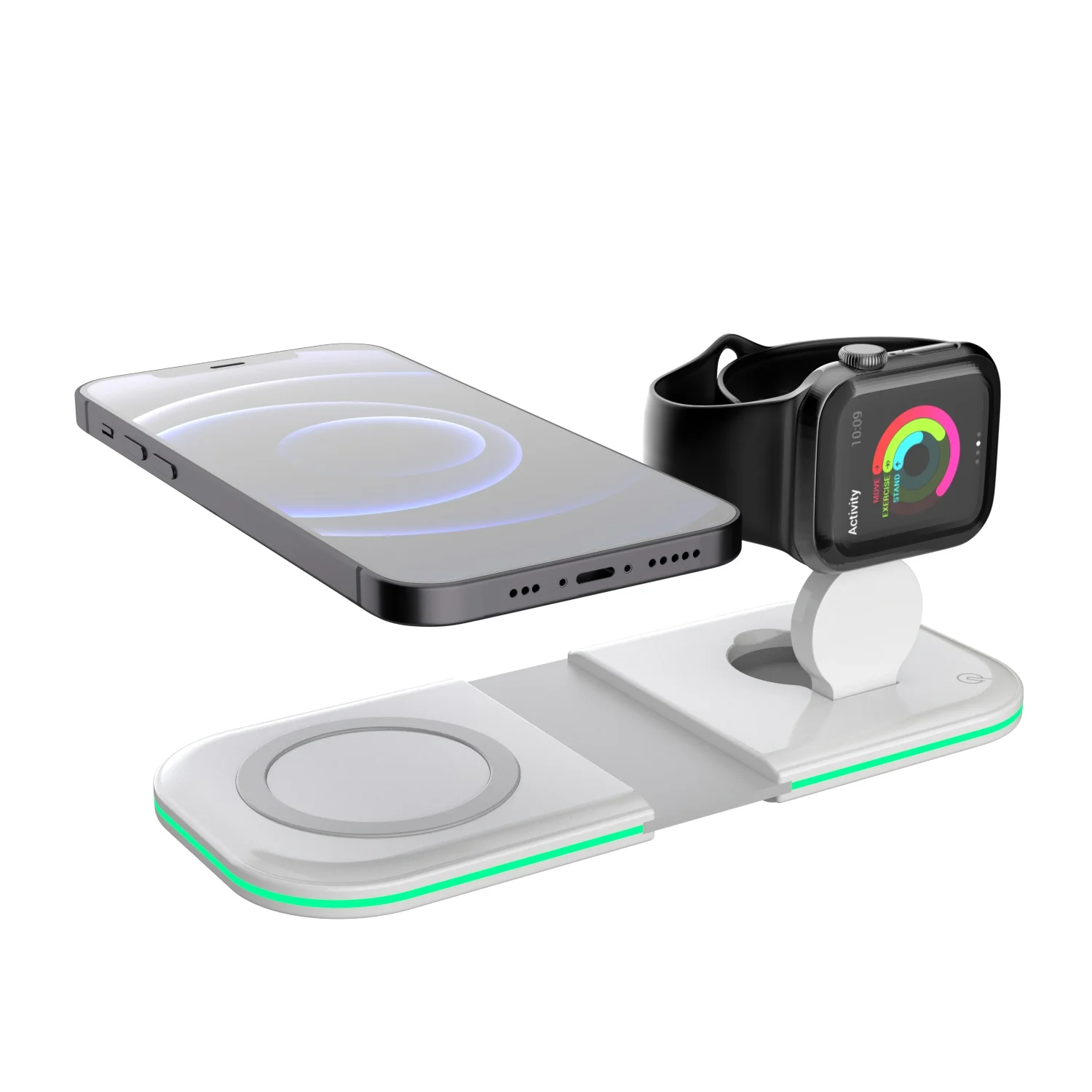 New technology 2021 Two-in-one Folding Magsafing fast charging dual magnetic wireless charger for Apple watch iphone
New technology 2021 Two-in-one Folding Magsafing fast charging dual magnetic wireless charger for Apple watch iphone