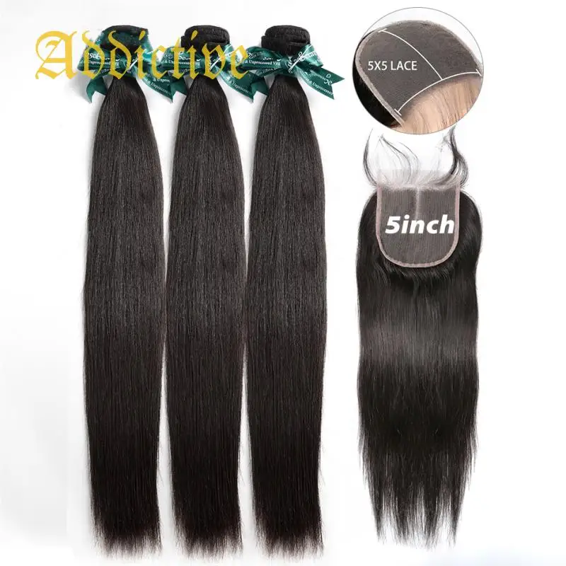 Addictive Straight Bundles With 5x5 Lace Closure Brazilian Remy Double Drawn Human Hair Bundles With Closure Frontal 28 30 Inch
Addictive Straight Bundles With 5x5 Lace Closure Brazilian Remy Double Drawn Human Hair Bundles With Closure Frontal 28 30 Inch