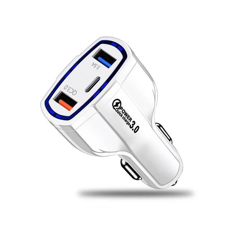 Wireless Car Charger QC3.0 OEM Wholesale Dual USB Type c port Portable Qualcomm Phone Fast Car Charger, Black & white
Wireless Car Charger QC3.0 OEM Wholesale Dual USB Type c port Portable Qualcomm Phone Fast Car Charger, Black & white