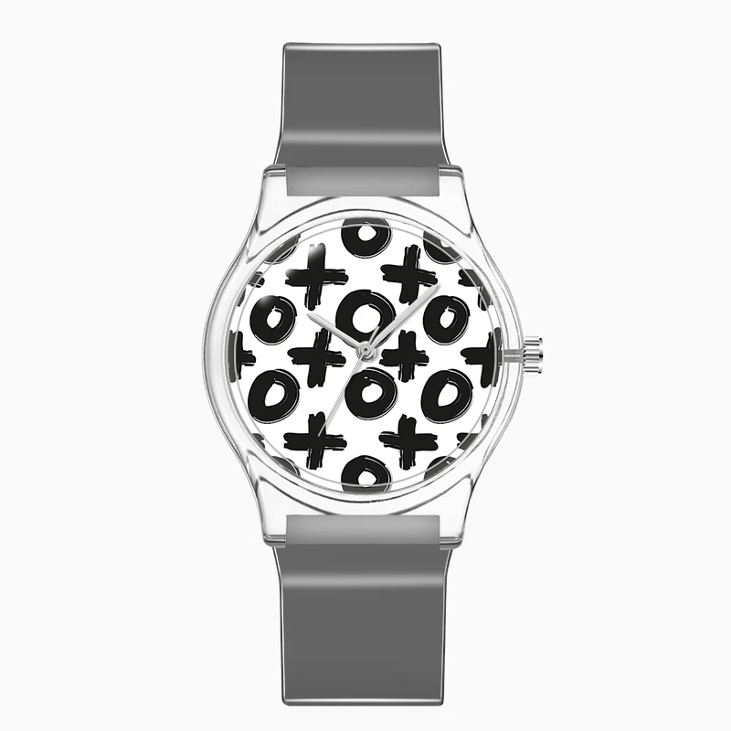 Clear Plastic Watches Transparent Promotional Silicone Watch Custom Logo Design 
Clear Plastic Watches Transparent Promotional Silicone Watch Custom Logo Design