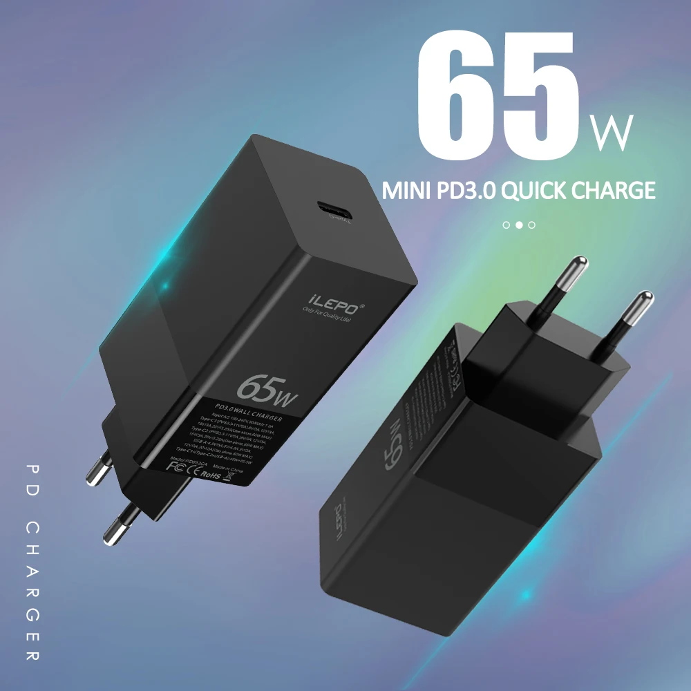 65W Gan Charger 65w USB Mobile Phone Charger PD 65w GaN Wall USB Charger For iphone 12 and Android Phone
65W Gan Charger 65w USB Mobile Phone Charger PD 65w GaN Wall USB Charger For iphone 12 and Android Phone