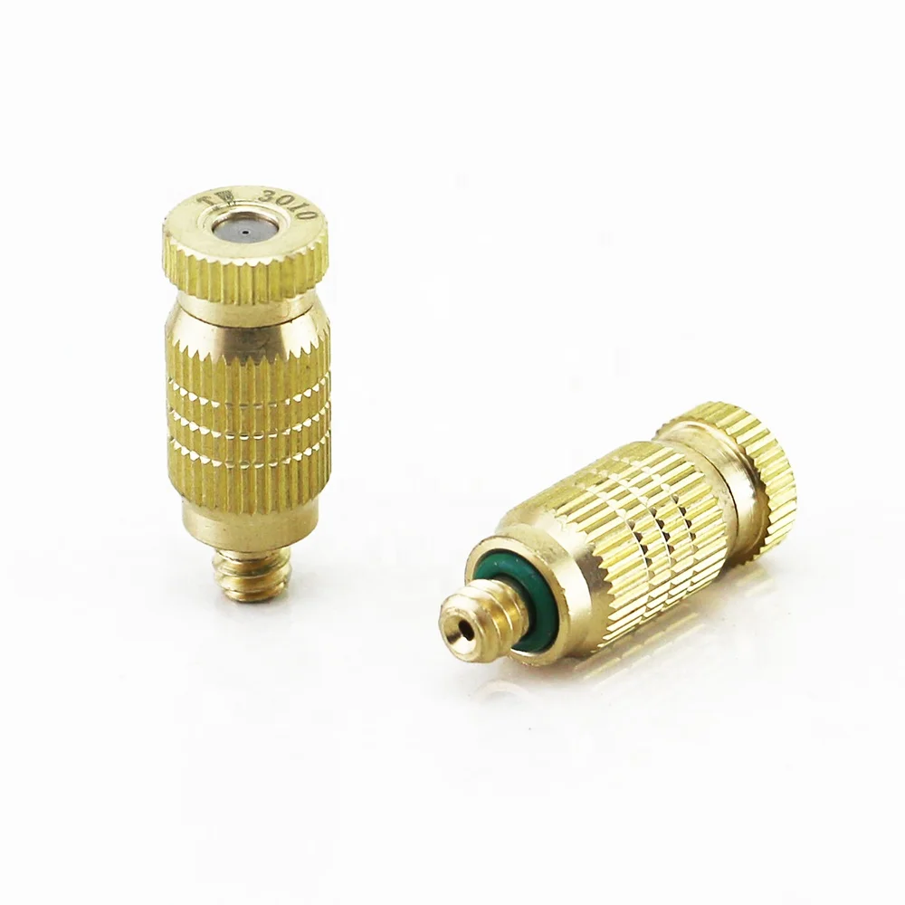 T-1906 Male Thread 2 Stage Air Water Mist Spray Nozzle High Pressure Brass Water Mist Nozzle for Mist Cooling System
T-1906 Male Thread 2 Stage Air Water Mist Spray Nozzle High Pressure Brass Water Mist Nozzle for Mist Cooling System
