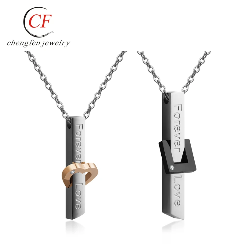 Hottest Korean Acero Inoxidable Joyeria Zircon Heart Couple Pendant Necklace For Lover
Hottest Korean Acero Inoxidable Joyeria Zircon Heart Couple Pendant Necklace For Lover